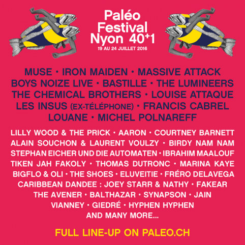 Les Insus, Lilly Wood And The Prick, The Avener, Deluxe, Caribbean Dandee, Giedré, Bastille, Pandour (Paleo Festival 2016) en concert