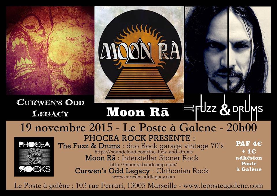 The Fuzz & Drums + Moon Ra + Curwen's Odd Legacy en concert