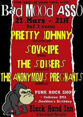 Pretty Johnny + The Anonymous Pregnants + Sovkipe + The Sobers en concert
