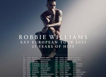 Robbie Williams en concert à l'Accor Arena le 20 mars 2023